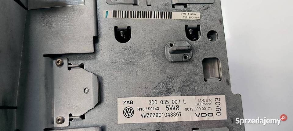 RADIO VOLKSWAGEN PHAETON 3D0035007L Lipno