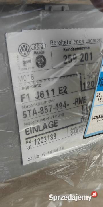 5TA857494RM5 Wkład wnęki schowka stormgrey VW Osłony i zaślepki Rożnów