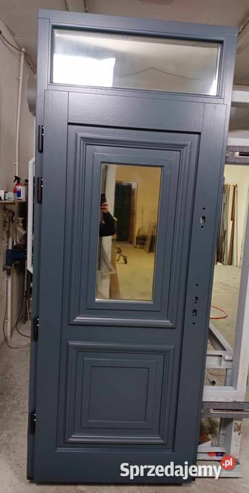 Drzwi Zewnętrzne Wejściowe Drewniane CZARNA kujawsko-pomorskie Toruń