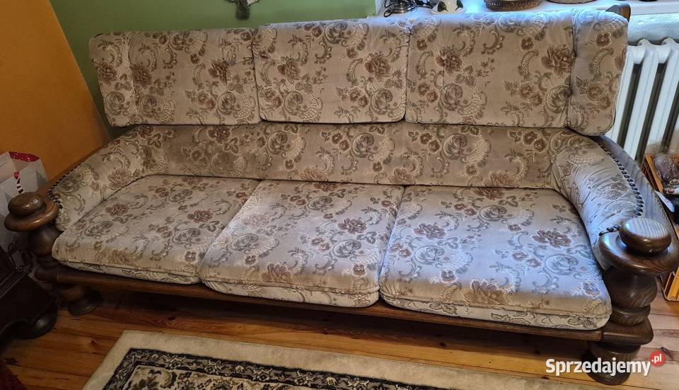 Sofa fotele elegancki komplet mebli Sypniewo