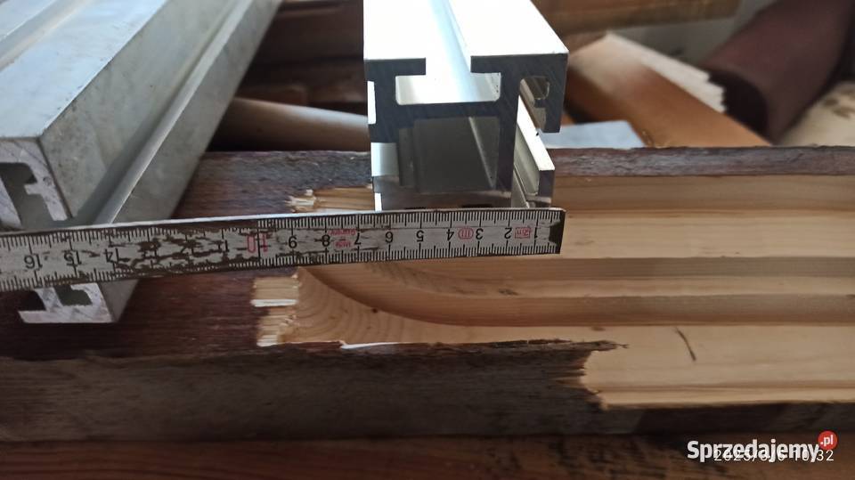 profil aluminiowy do maszyn jako liniał Kłodawa sprzedam