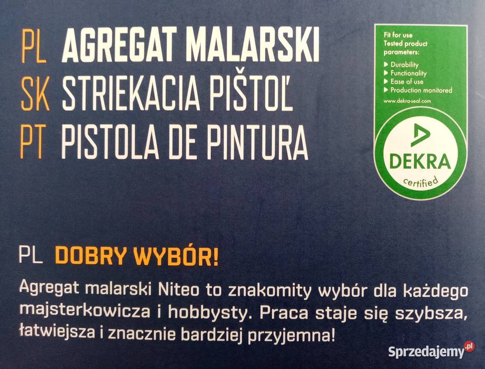 Pistolet agregat malarski Nowy nie używany