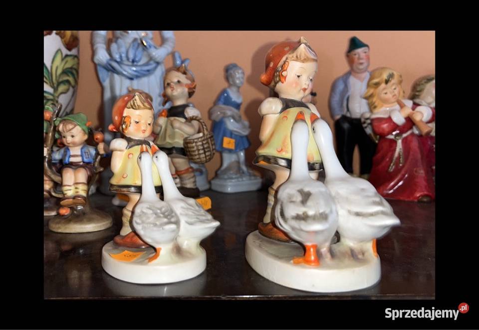 Dziewczynka duża z koszyczkiem Figurka Goebel Gdańsk