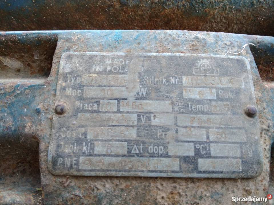 Silnik elektryczny 10kW 380V na wózku 1460 Glinik Dolny