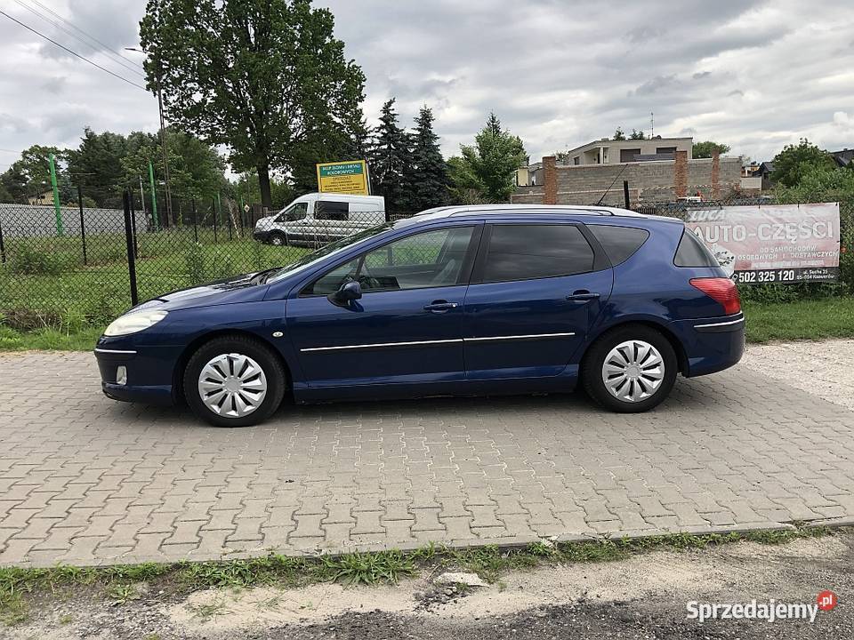 Peugeot 407 XENON 20d 136 Panorama Półskóry autoalarm Łódź