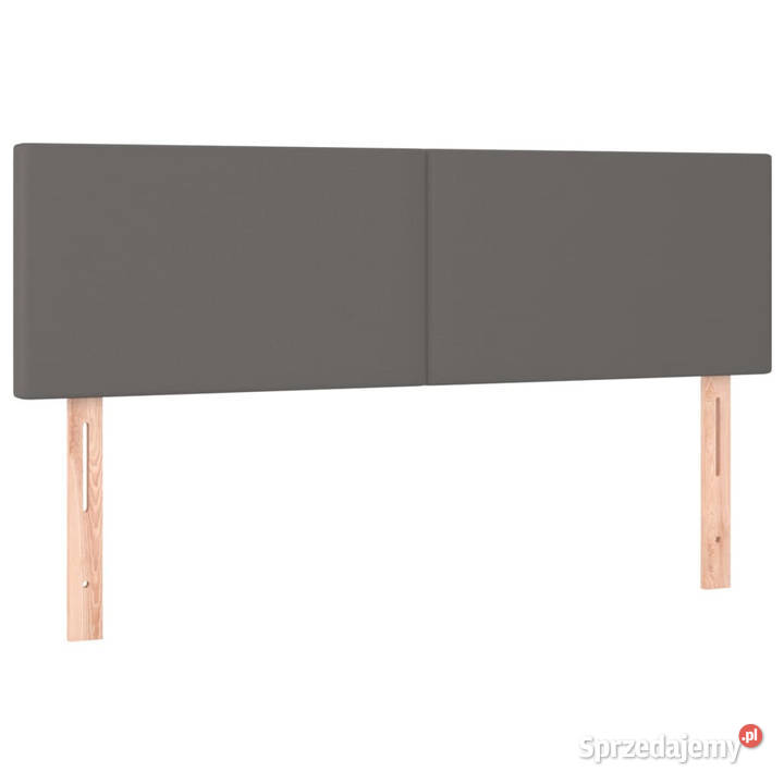 Zagłówek do łóżka z LED szary 144x5x7888 mazowieckie