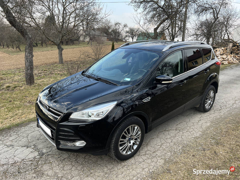 Ford Kuga Mk2 Suv 20TDCi 140 Czarny Skóry nieuszkodzony Nowa Słupia