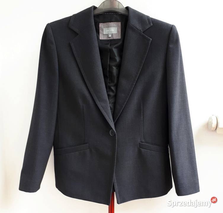 Żakiet marynarka S 36 szara kieszenie elegancka Marks&Spencer Warszawa