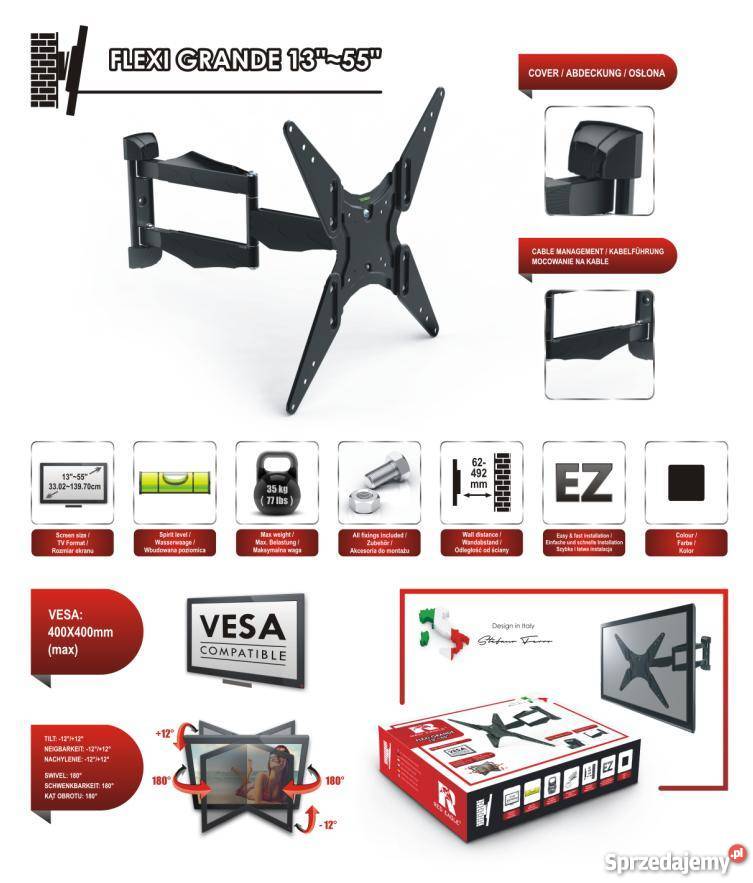 Uchwyt TV Wieszak LCD AX FLEXI GRANDE 13 55 sprzedam