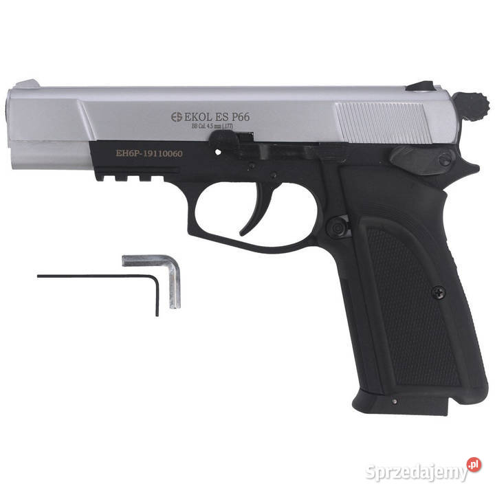 Pistolet wiatrówka Voltran Ekol ES P66 White 45