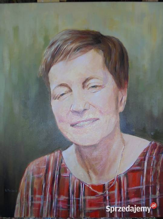 Portret olejny malowany ręcznie na podstawie Toruń