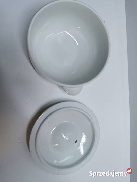 Francuskie stare naczynie z przykrywką Lublin