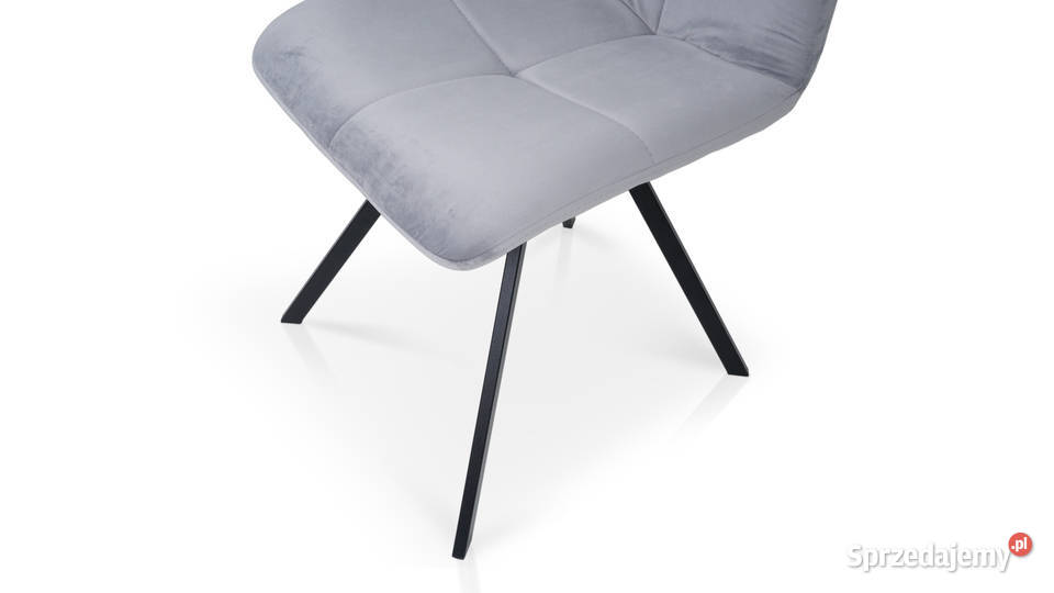 Zestaw Szarych Krzeseł DYLAN metalowe nogi 6 Gliwice