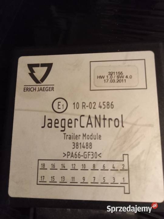 Moduł haka jaeger centrol 381488 pomorskie Gdynia