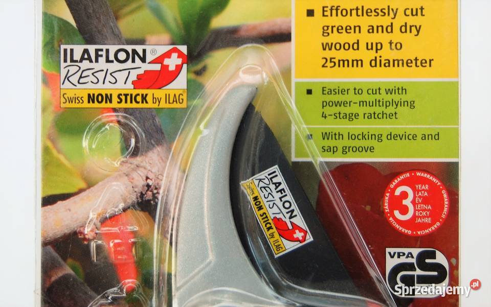 Florabest nożyce ogrodowe z grzechotką Ilaflon Nożyce i sekatory