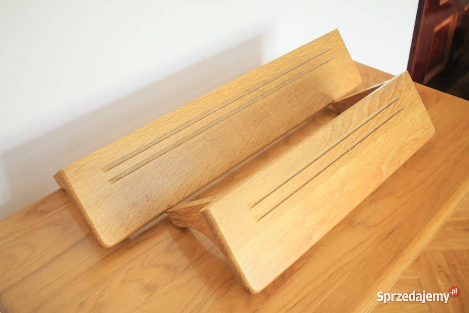 Dwie półki dębowe masywne Pozostałe