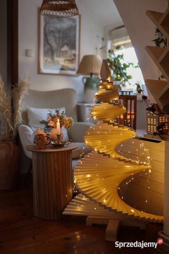 Choinka drewniana ekologiczna naturalne drzewko Kalety