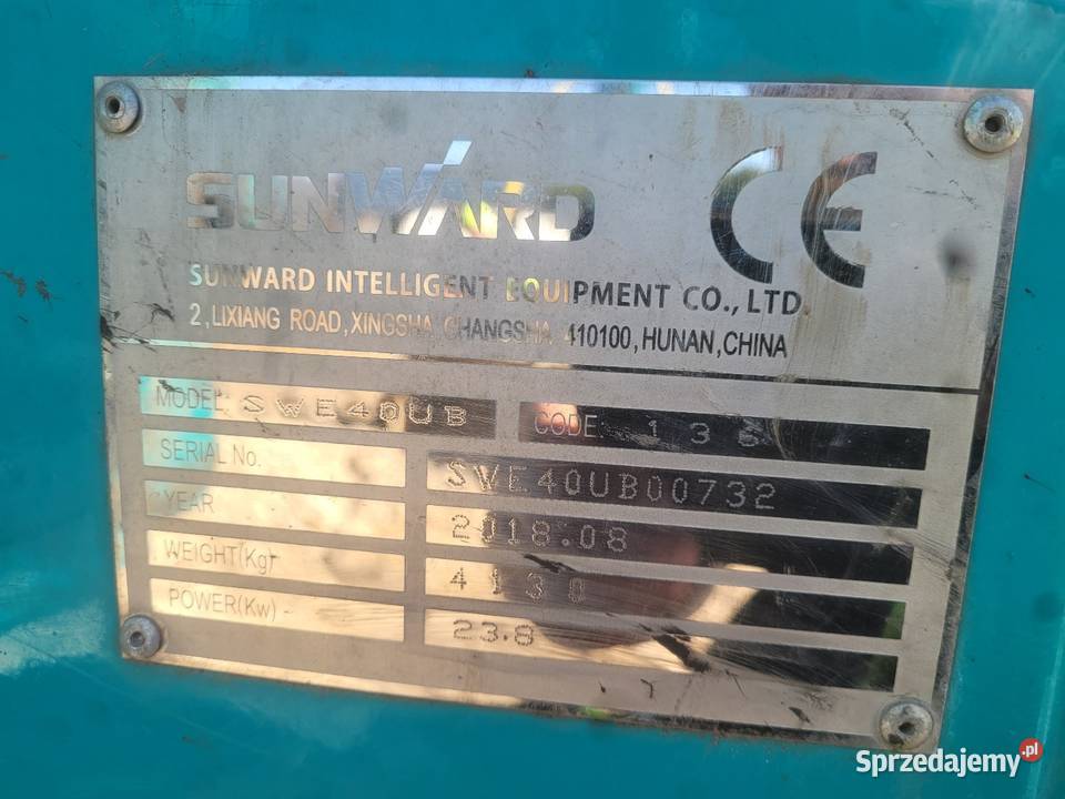 2018 Sunward 40ub kubota