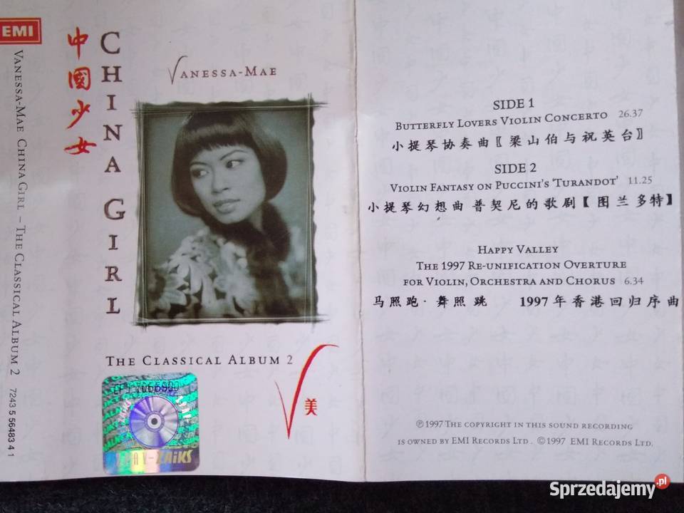 MC cassette cover VANESSA MAE The Classical Gdańsk