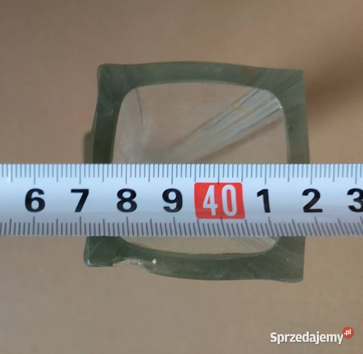 346 WAZON 4 szklany piękny wzornictwo PRLu Łódź