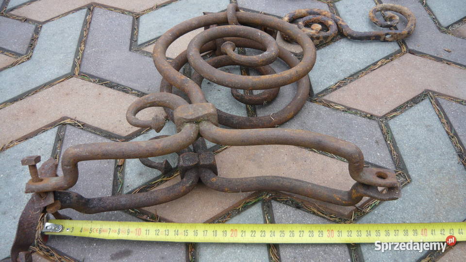 Okucia bryczki sań powozu kute kowalskie stare Sokółka