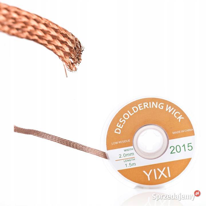 Zestaw Lutowniczy Rosfix Cyna 08mm 10g Plecionki sprzedam