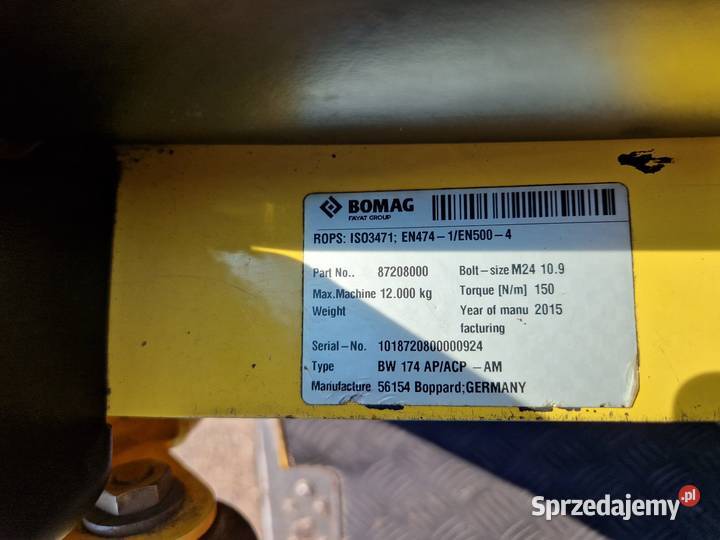 Walec BOMAG BW 174 AP4i AM