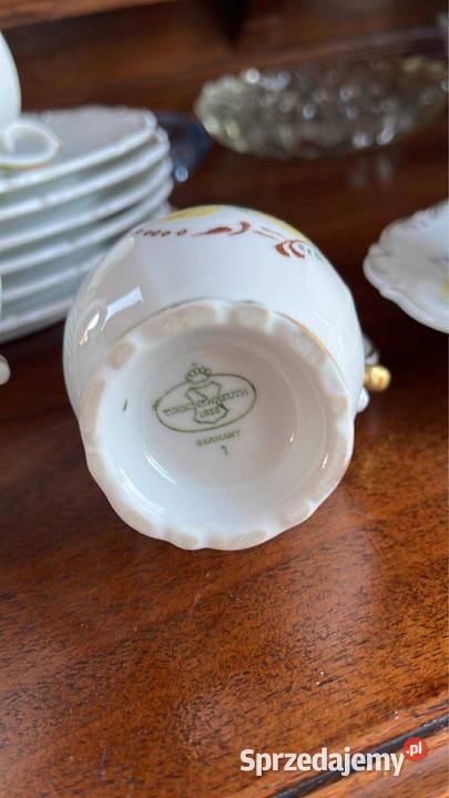Cukiernica Tirschenreuth Lata 60 XX wieku Porcelana i szkło