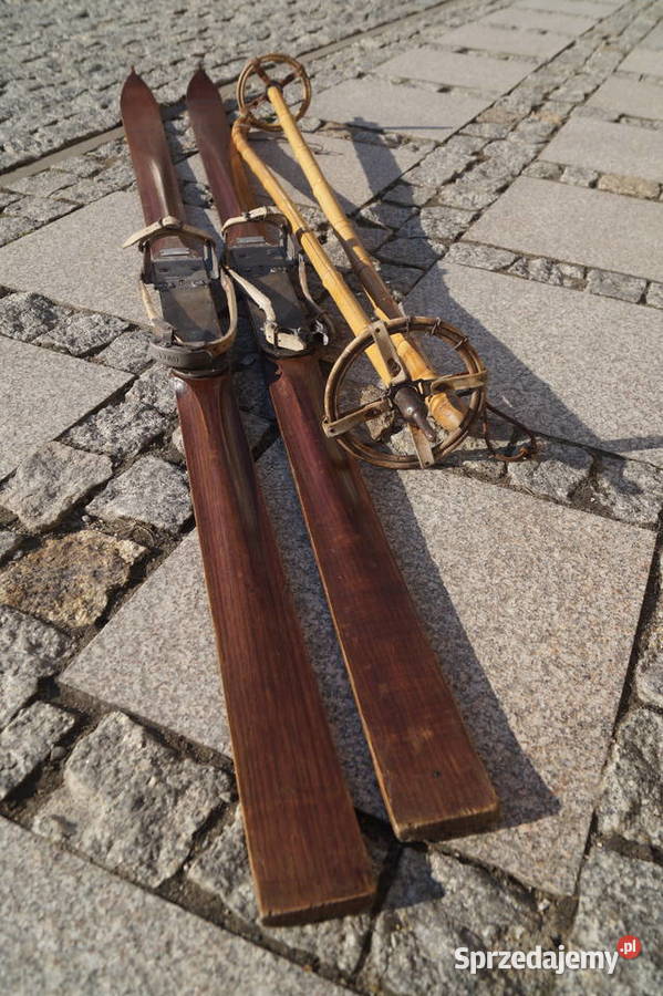 Stare narty jesionowe 200 C H Neumann Sohne Pruchnik