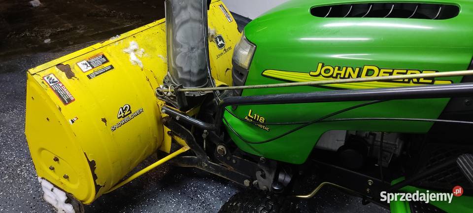 Traktorek kosiarka John Deere z Pług wirnikowy Narzędzia ogrodnicze Będziemyśl
