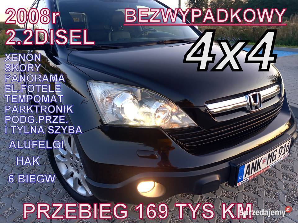 HONDA CR-V 2.2 CDT-i 140KM Przebieg 169tys FUL-Super_Stan