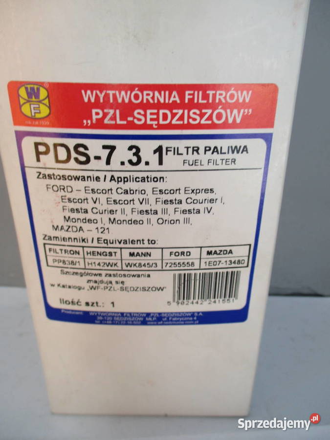 FILTR PALIWA FORD ESCORT 18D 93FIESTA 18D PDS731 Łódź