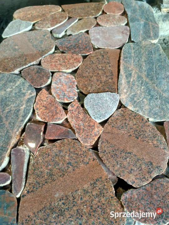 Naturalny kamień polny cięty plastry elewacyjny Opole