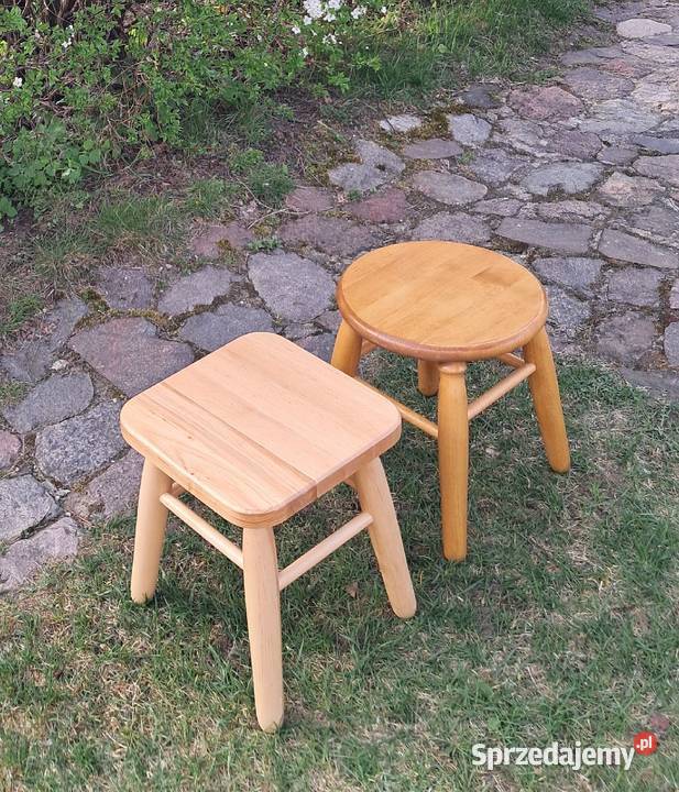 TABORET DREWNIANY TAPICEROWANYTWARDY 30 OLCHA 30cm warmińsko-mazurskie Ełk