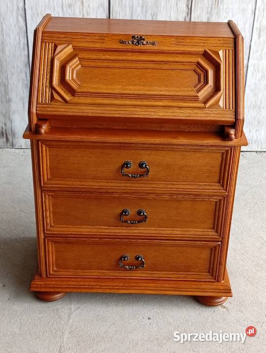 klasyczny drewniany sekretarzyk vintage Byczyna sprzedam