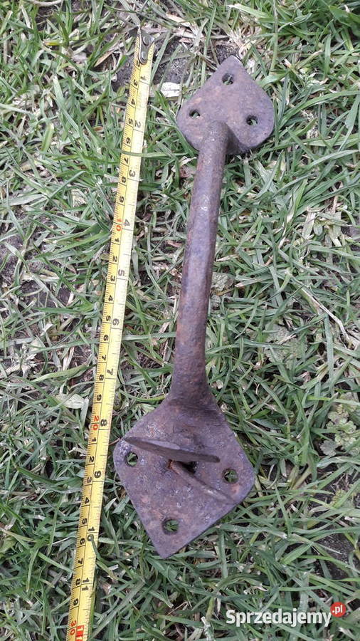 Przedwojenny duży uchwytzamknięcie do drzwi Wyposażenie wnętrz lubuskie