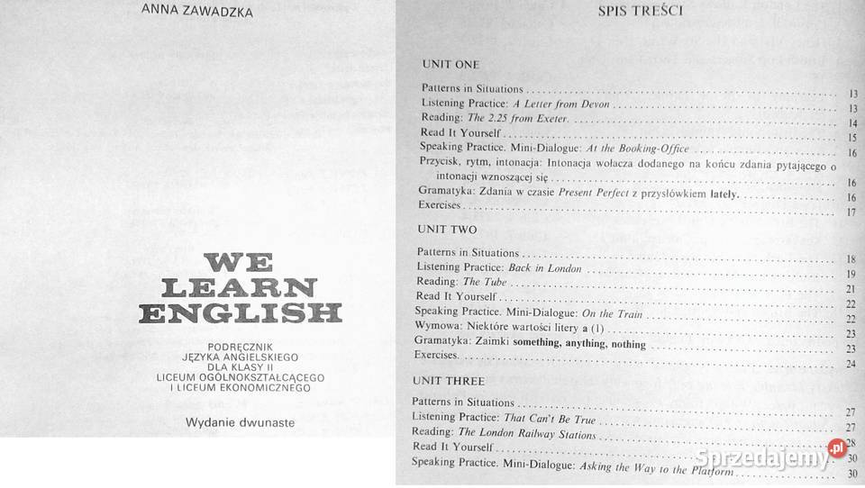 We learn english kl 2 Anna Zawadzka sprzedam