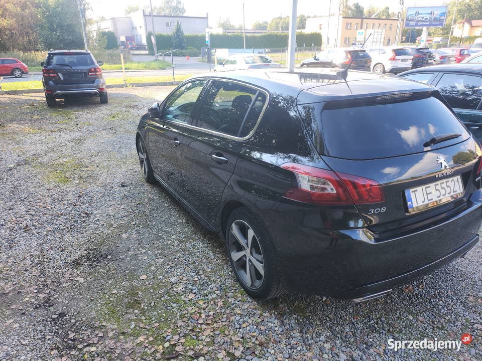 Peugeot 308 T9 12 GTLine 2015r 1199 130 benzyna asystent parkowania Sosnowiec