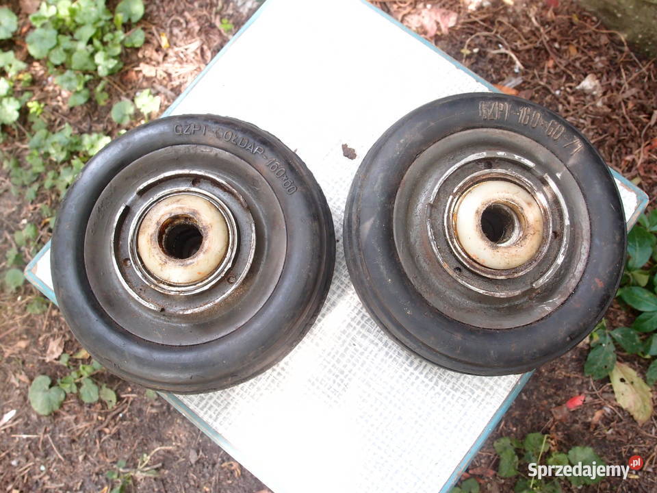 Kółka 16060 gumowo metalowe pełne Łódź sprzedam