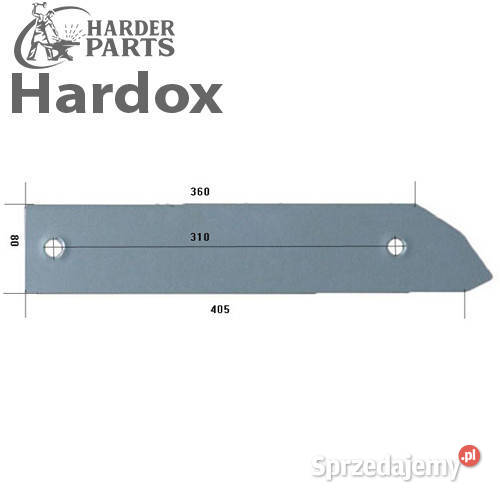 Płoza długa HARDOX 173333L części do pługa