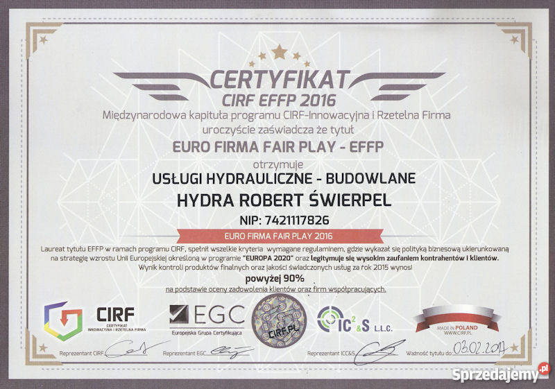 USŁUGI HYDRAULICZNE Remont i budowa Giżycko