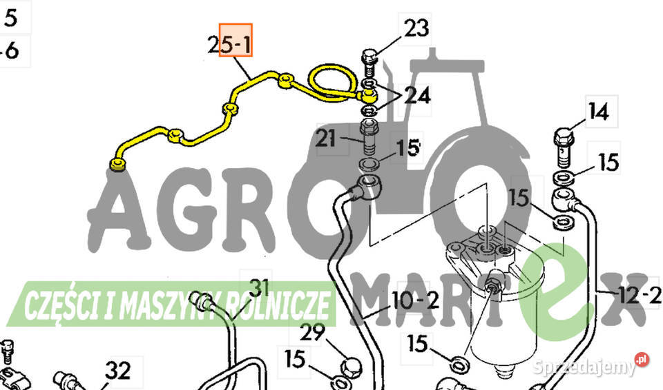 02800383 02800383 RURKA NADMIARU ISUZU JCB nieuszkodzony Wichrów