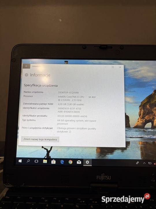 Notebook tablet Fujitsu Laptopy i netbooki Bolszewo sprzedam