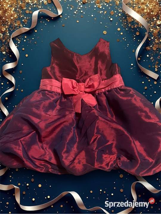 Sukienka bordowa rozmiar 98 Sukienki i spódniczki Lublin
