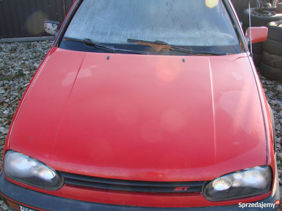 VW Golf III maska osprzęt silnika koła 1993 Karoseria Skarżysko-Kamienna