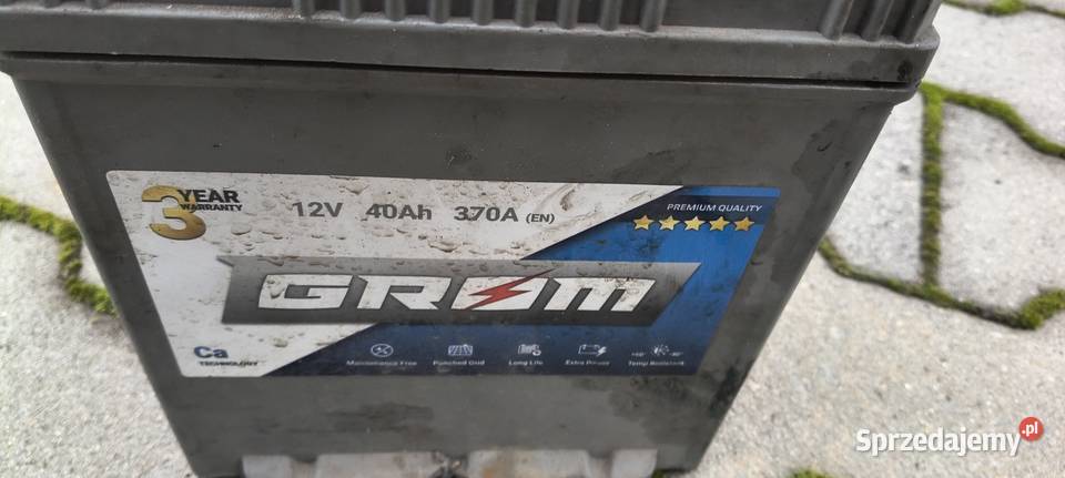 Akumulator Grom 12v 40ah 370a śląskie Częstochowa