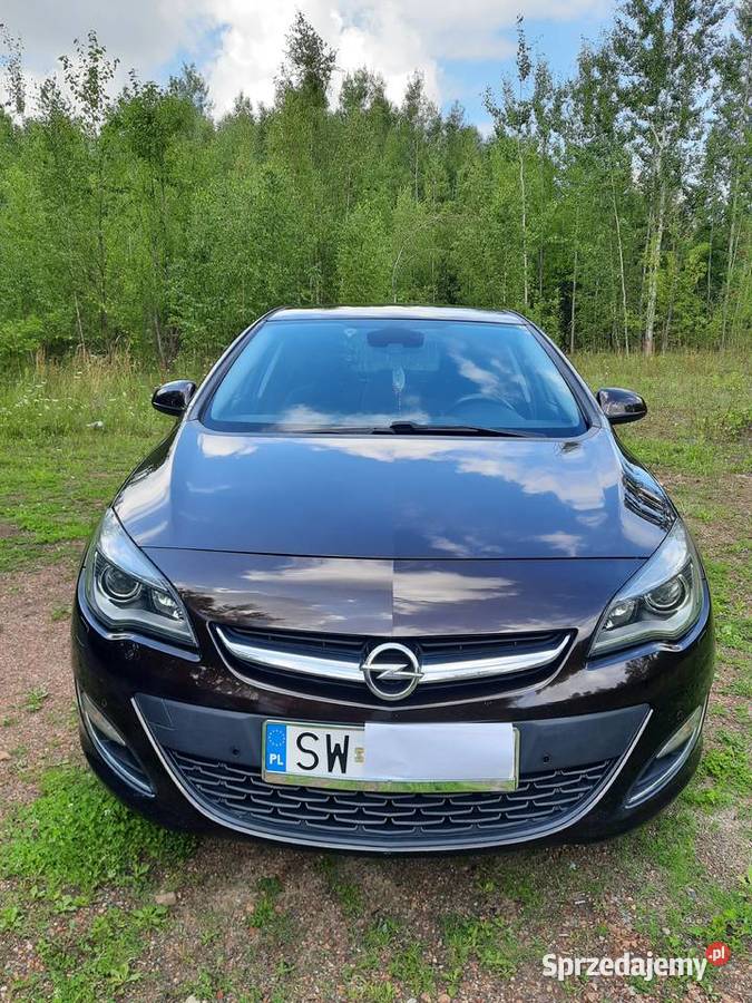 Opel Astra J 14T 2013 brąz metalik BOGATE nieuszkodzony Świętochłowice