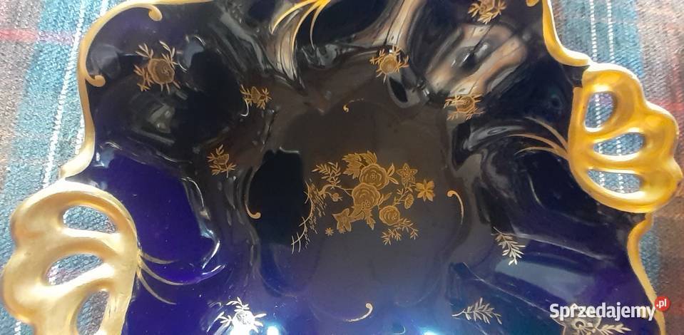 Patera kobaltowa ze złóceniem Prusim