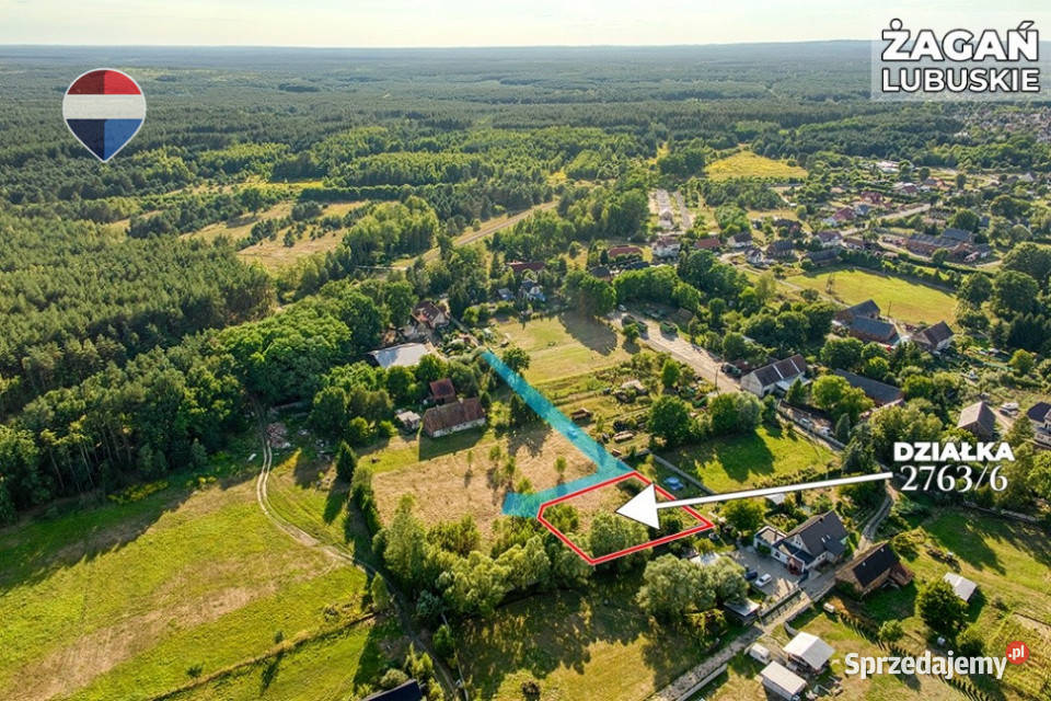Na sprzedaż działka 1135 m Oś Moczyń Żagań 106500m2 sprzedam