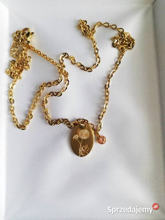 Elegancki wisiorek z grawerowanym kwiatkiem na Lublin